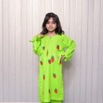 Strawberry Embroidered Kids Suit