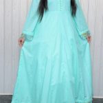 long maxi in Aqua color