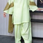 kurta short shirt + Falke shalwar (Mint Green)