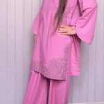 2Pcs kurta style in light pink color