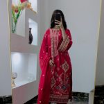 Shocking embroidery elegance